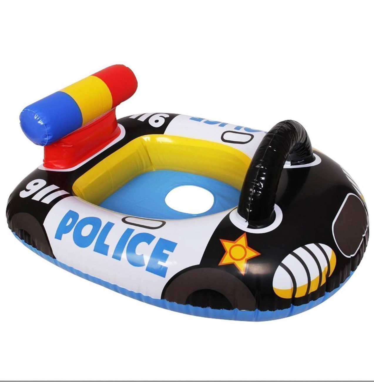 Круг надувной INTEX Kiddie Floats Полиция, для малышей с трусами, 1-2 года int59586NP/полиция