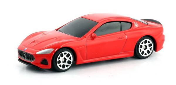 1:64 Машина металлическая RMZ City Maserati GranTurismo MC 2018, цвет красный Uni-Fortune Toys 344993S-RD