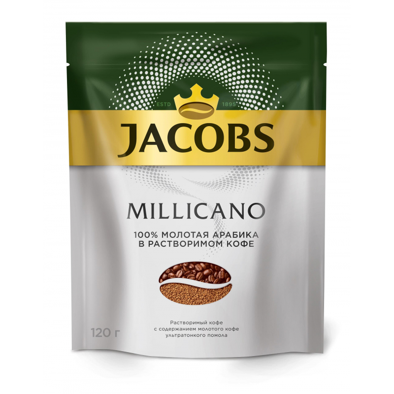 Кофе растворимый Jacobs Millicano, 120г 1291994