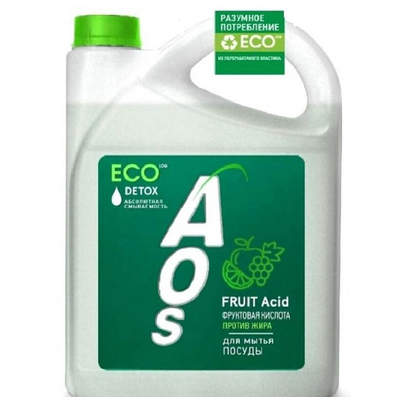 Средство для мытья посуды AOS ЭКО с Фруктовыми кислотами 4800гр 1621271 1598-3