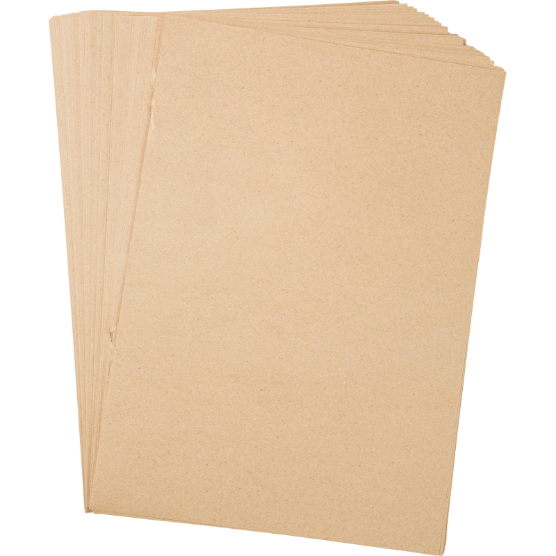 Крафт-бумага оберточная в листах А3, 297 х 420мм(78 г/м2), 100 лст,Марка А 1348385