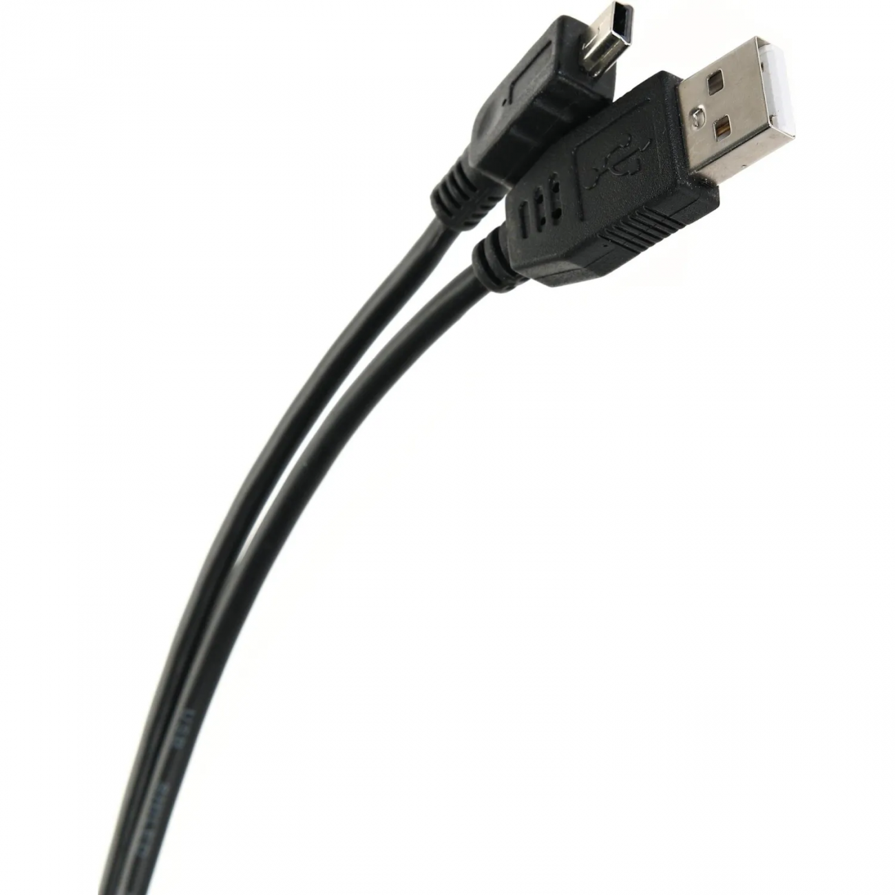 Кабель USB 2.0 A--gt;mini-B 5P (1м) черный, TelecomTC6911BK-1.0M 2390331