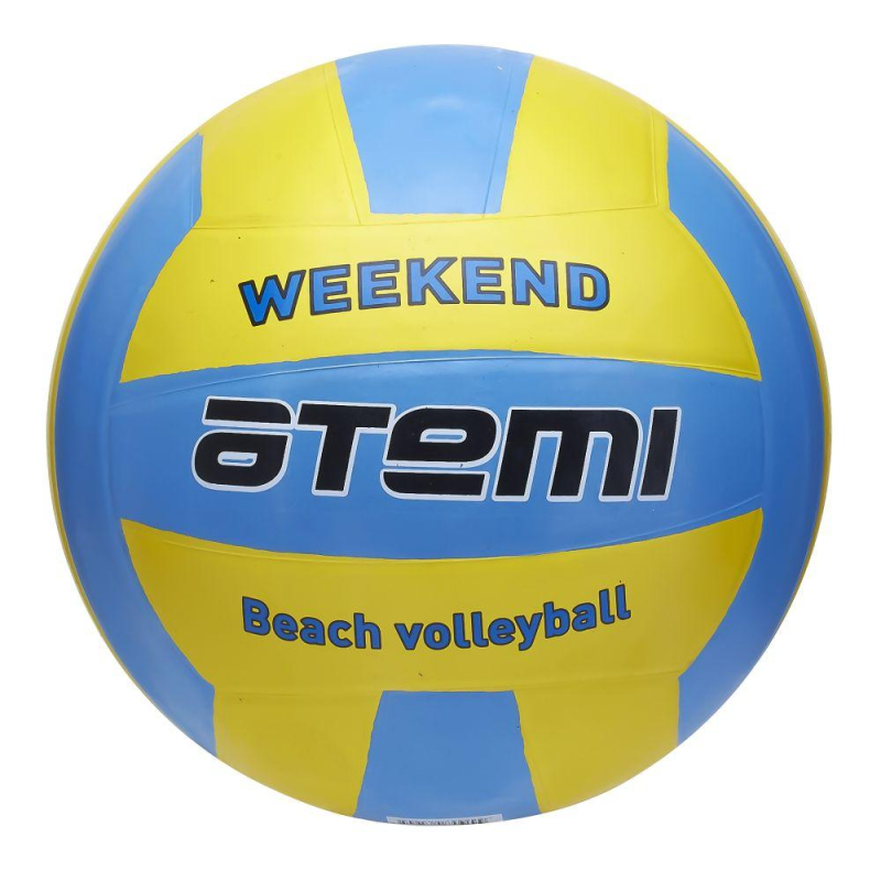 Мяч волейбольный Atemi WEEKEND, резина, желт-голубой,00000106907 1872098