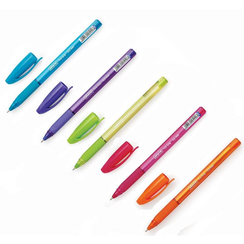 Ручка шариковая неавтоматическая Ручка шариковая Attache Glide TrioGrip 0,5мм син, масл, треуг, неавт,цв. 722461
