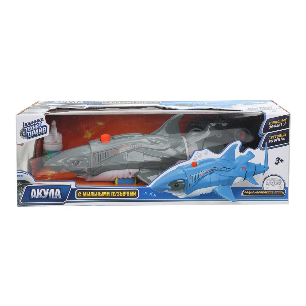 Робот акула на р/у, свет-звук, с мыльными пузырями Технодрайв ZY1247665-R