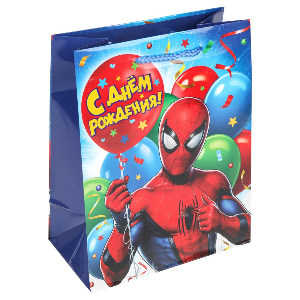 Пакет подарочный глянцевый М, "Супергерои", 140 гр/м Чудо праздник PM-130515-SP