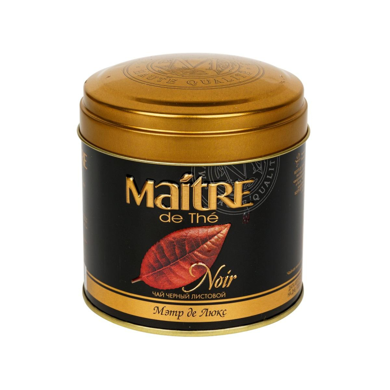 Чай Maitre Де Люкс черный 100г ж/б 271756