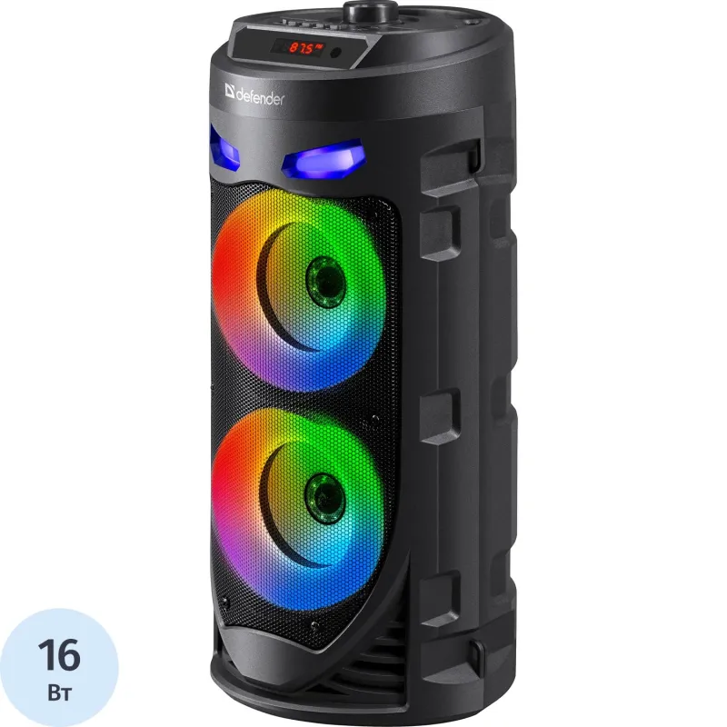 Акустическая система Defender Crashboom, 16Вт, BT/FM/USB/TF/AUX/TWS/MIC 2104469 65085