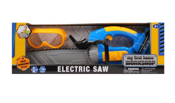 Бензопила игрушечная электромех. очки Наша Игрушка 7946