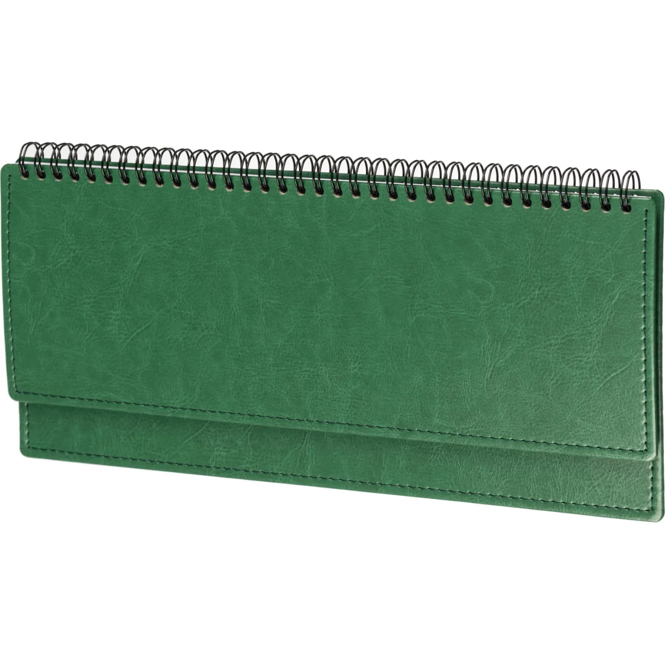 Планинг датированный 2026, зеленый, 303х150 мм, 120стр, Agenda Attache 2250193 11.141зн