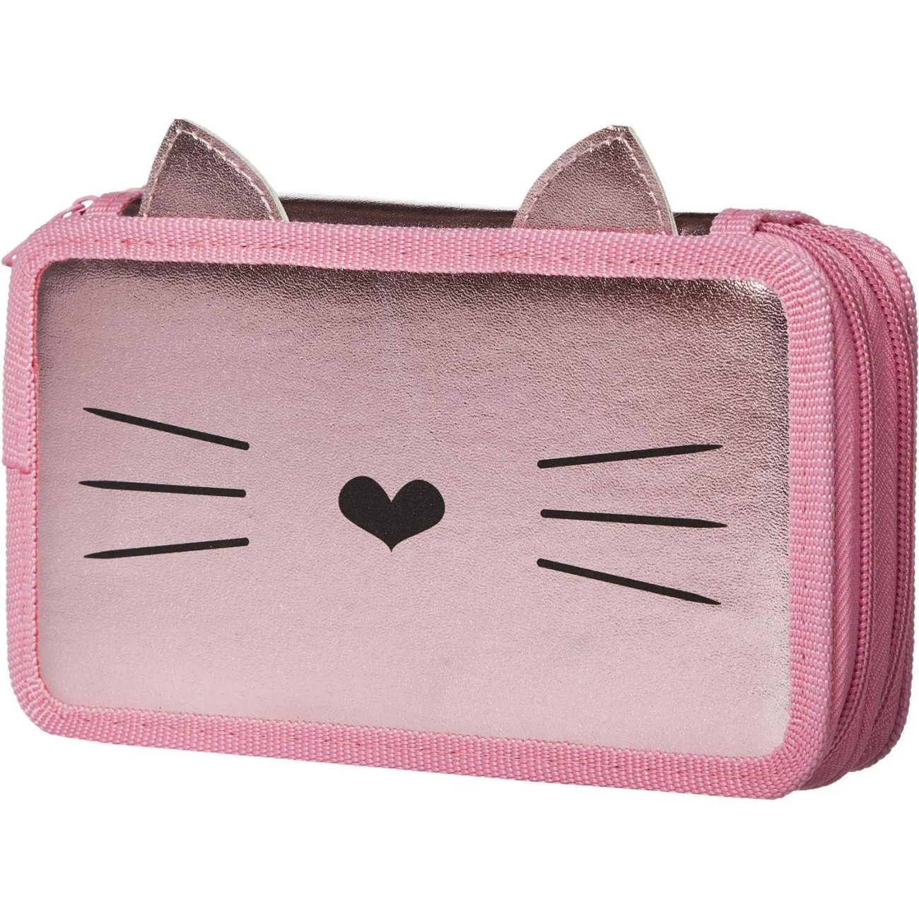 Пенал Kitty 2 отд. кож/зам голография, 190х110 мм, ПКЗ 11-112 Комус Класс 1368971