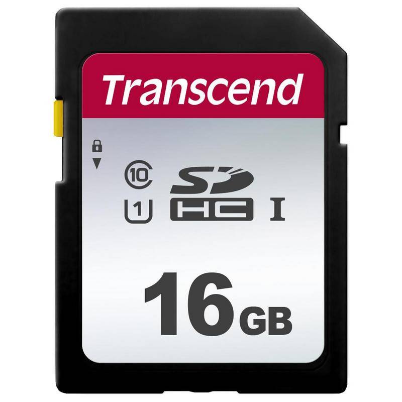 Карта памяти Transcend SDHC 16 Gb Class 10 (TS16GSDC300S) 887543