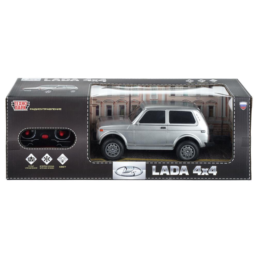Машина р/у Лада 4x4, 23 см, свет, серебристый Технопарк 2404F0439