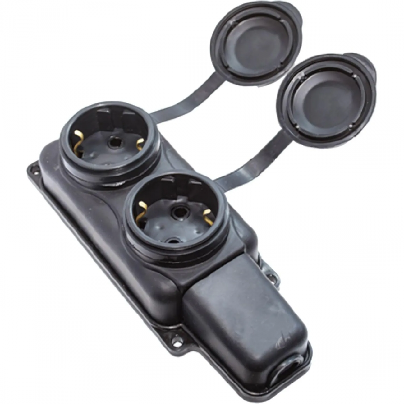 Розетка 2-местная переносн, заземлен, в/защ IP 44, 230В, 16А РП 16-232 Свет 1356846 EV0303-0007