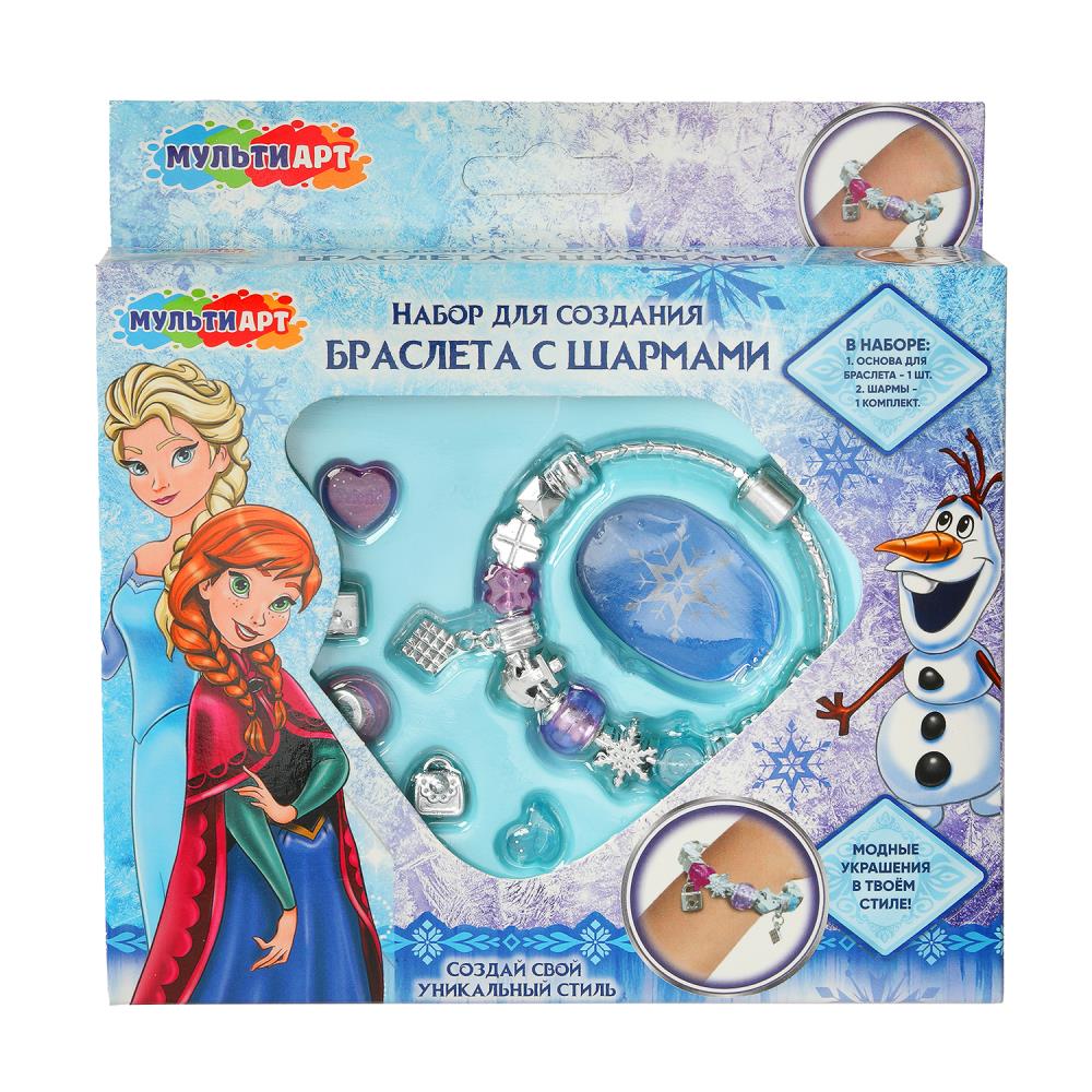 Набор для создания браслета с шармами, "Снежная принцесса" MultiArt BRAC-122824FR