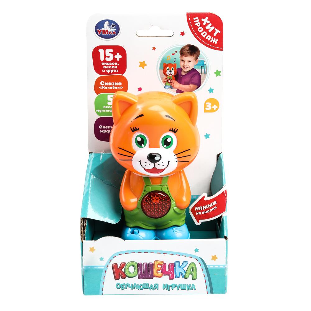 Игрушка "Обучающая Кошечка" 15 сказок, песен и фраз УМка HT880-R-U