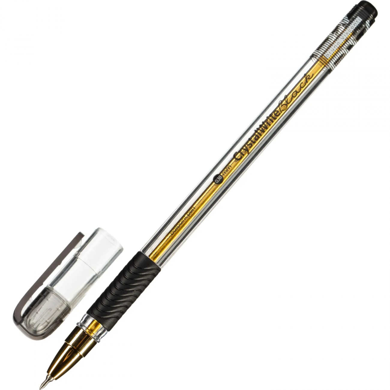Ручка шарик. BrunoVisconti неавтомат. CRYSTALWRITE,черн,038мм,20-0404/02 Bruno Visconti 2182170