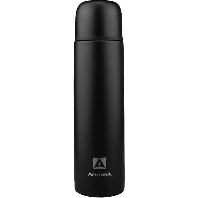 Термос с узким горлом д/напитков с глухой пробк,1л,черн песок,102-1000-BKT Арктика 1983926