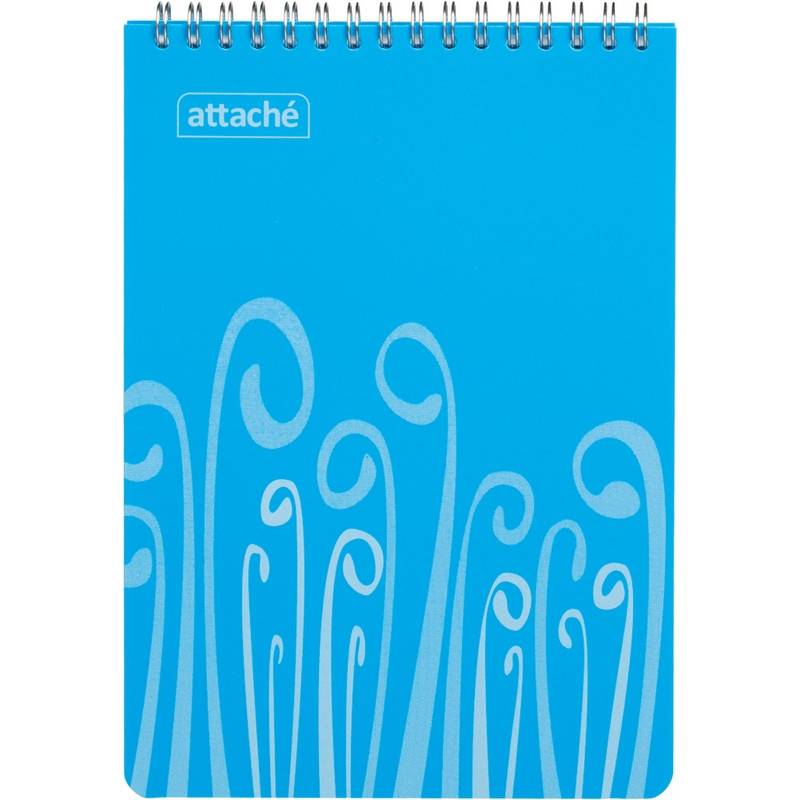 Блокнот Attache Fantasy А5 80 л. голубой в клетку на евроспирали (147х215 мм) 309368