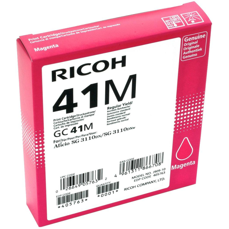 Картридж лазерный Ricoh GC41M пур. для Aficio 3110DN(405763) 1066317