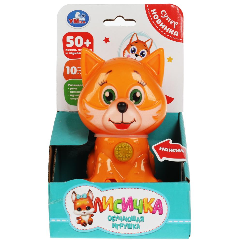 Обучающая Лисичка 50 песен, стихов, звуков, голова-трещотка УМка HT1004-R1