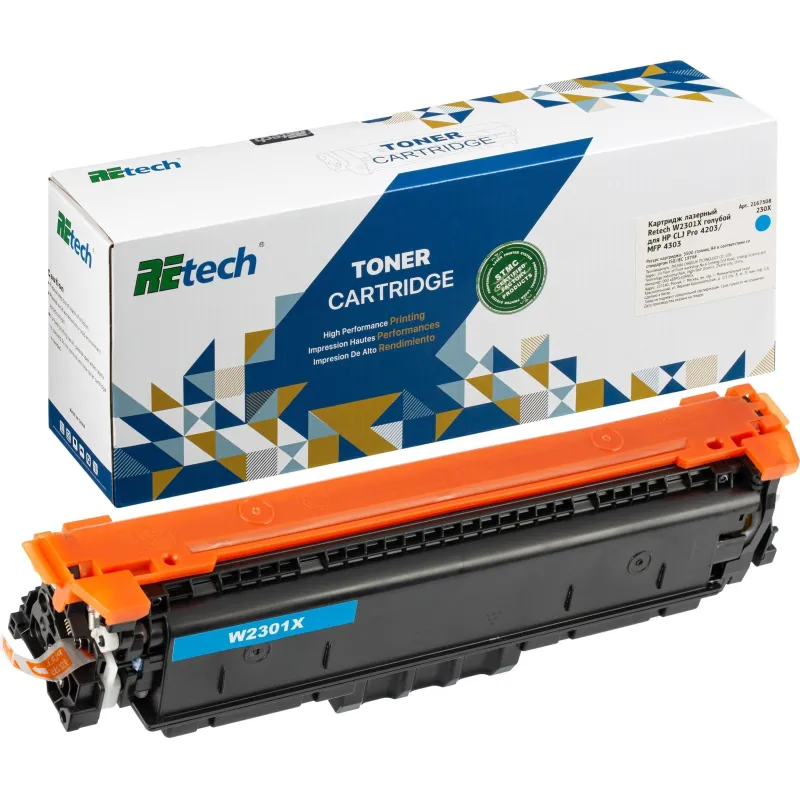 Картридж лазерный Retech W2301X гол. для HP CLJ Pro 4203/MFP 4303 2167508
