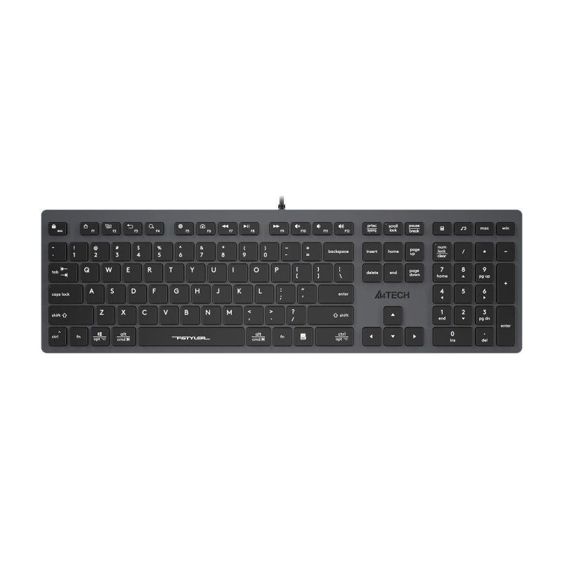 Клавиатура A4Tech Fstyler (FX50 GREY) серый USB slim Multimedia 1729897