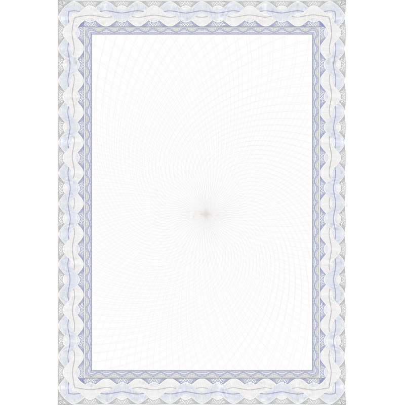 Сертификат-бумага А4 Attache 50 шт/уп синяя рамка спираль ID5 1412168