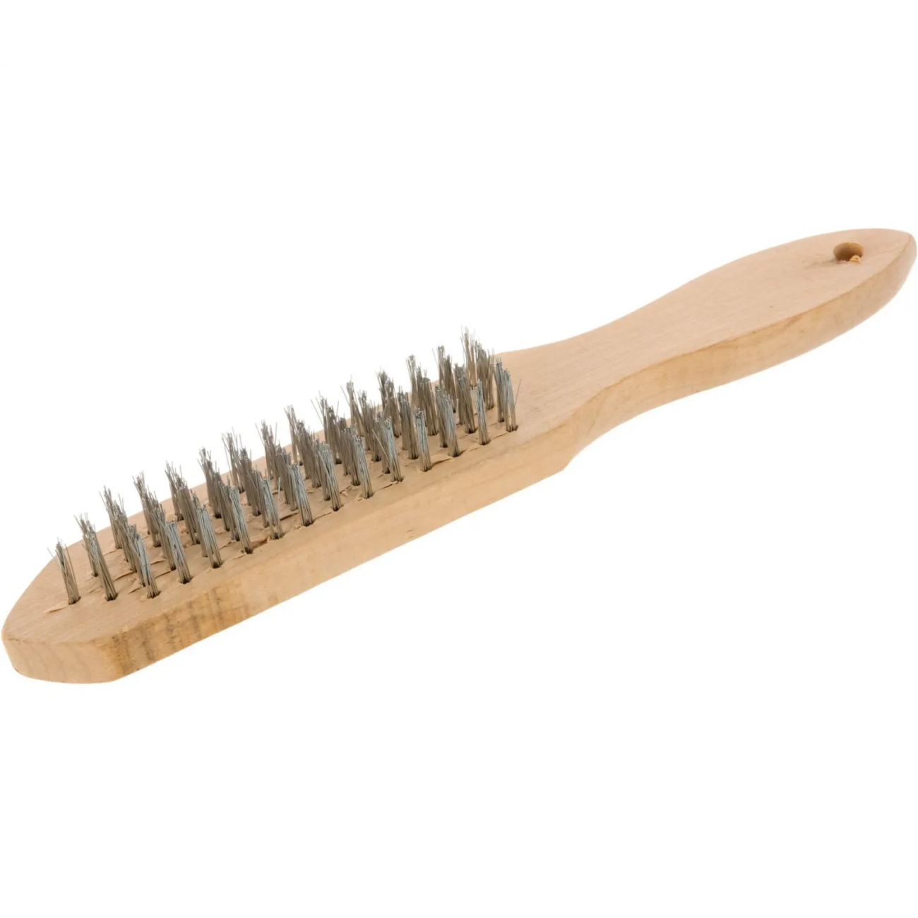 Щетка БИБЕР 70950 5-рядная стальная с деревянной ручкой 2357227 тов-076238