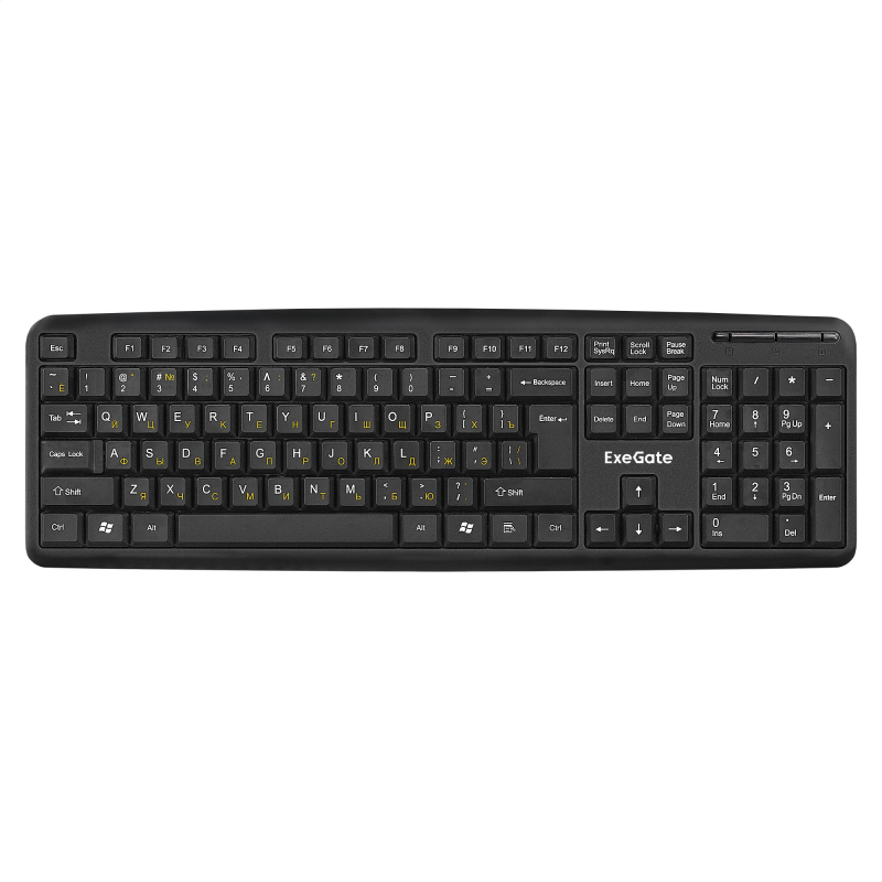 Клавиатура ExeGate LY-331L черный USB Color box 1538757 EX263906RUS