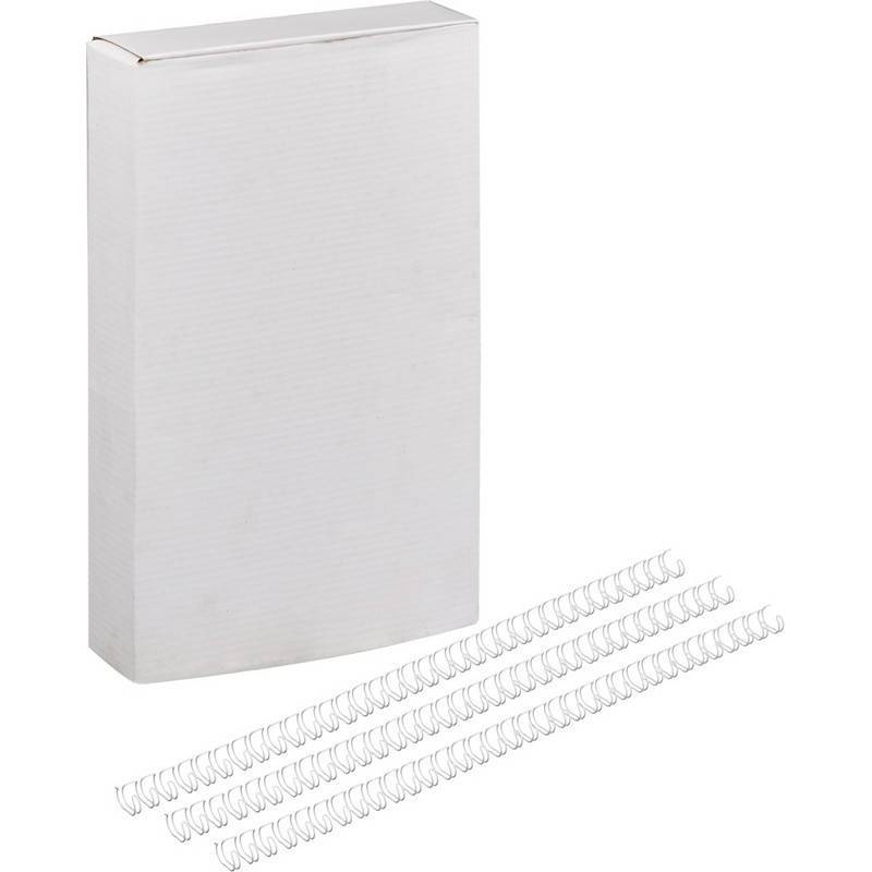 Пружины для переплета металлические Promega office 7.9 мм белые (100 штук в уп) 127110