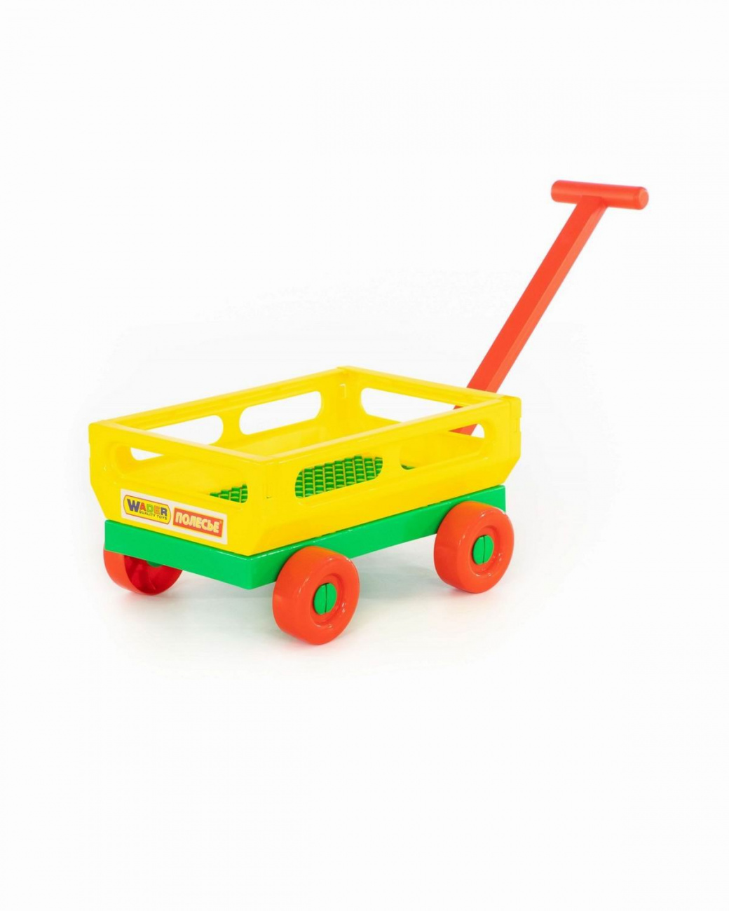 ПОЛЕСЬЕ Тележка с ручкой №2 желтая П-44396/желтая