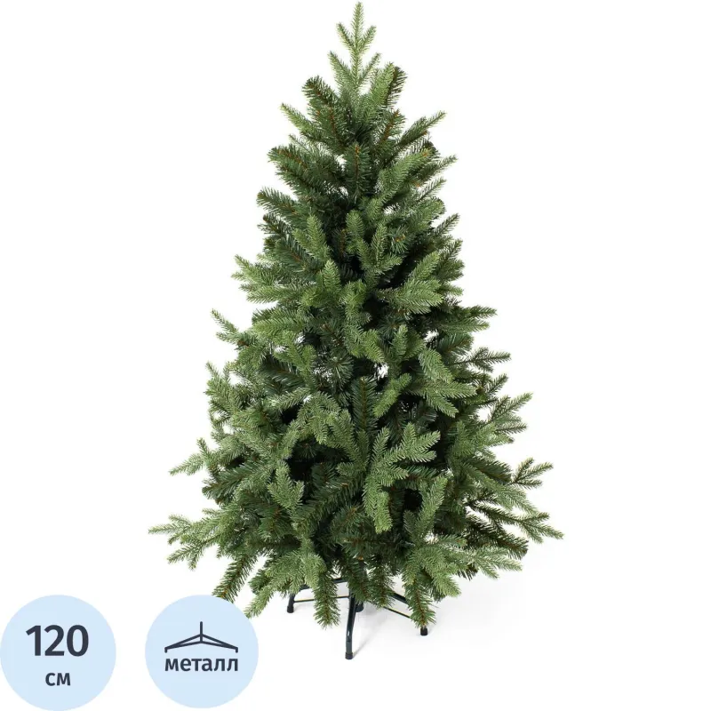 Елка искусственная Валерио Премиум 1,2 м литая резина/ПВХ, зеленая 300-388 Green Trees 1411559 300388