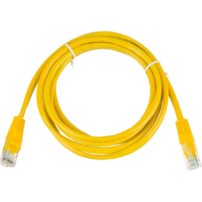 Патч-корд BigTech OPCC021 UTP CCA кат.5e/2м/литой/многожильный (желтый) 1883299