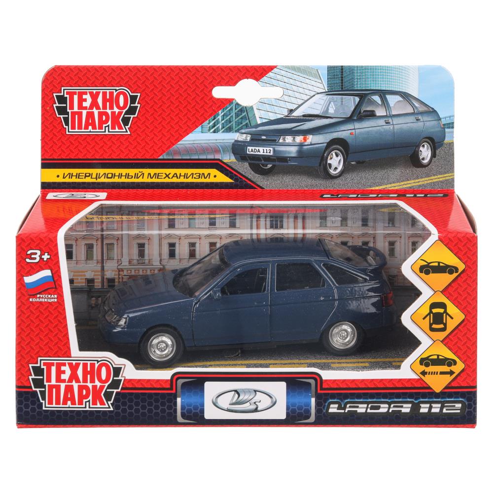 Машина металлическая "Ваз-2112", 12 см. темно-серый Технопарк 2112-12-DGY-WOD