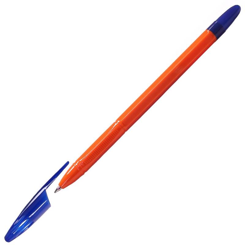 Ручка шариковая Attache 555 синяя (толщина линии 0.7 мм) 672383