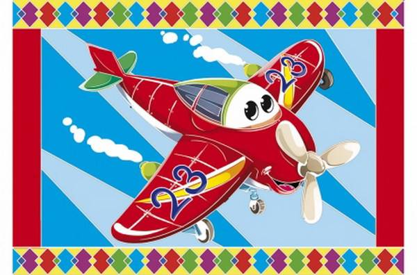 Гравюра А5 с цветным основанием "Самолетик" Рыжий кот Г-9452