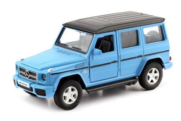 1:32 Машина металлическая RMZ City MERCEDES BENZ G63, цвет матовый голубой Uni-Fortune 554991M(E)