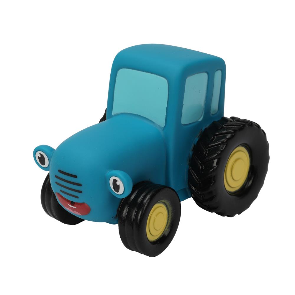 Игрушка пластизоль для ванны Синий Трактор с улыбкой, 10 см. 1 шт. синий Играем Вместе LX-ST200429-NW
