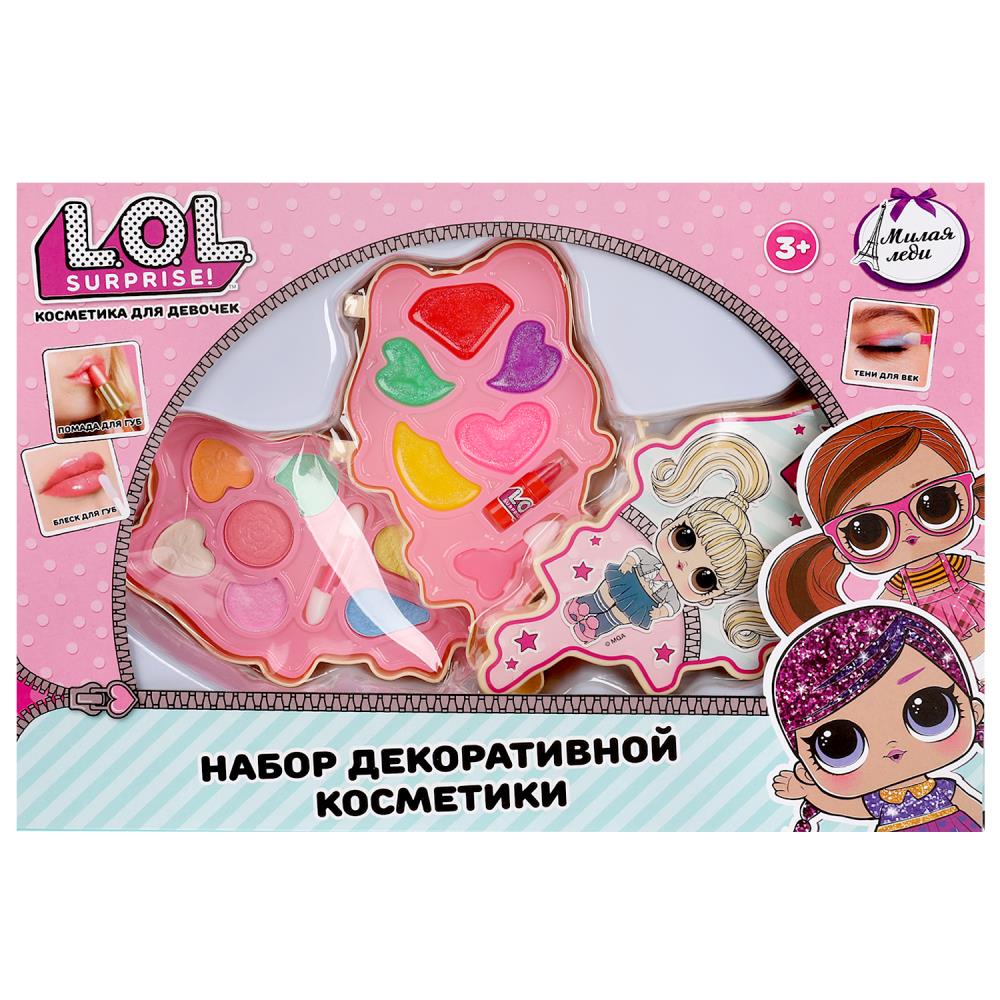 Косметика для девочек: тени для век, помады для губ Милая Леди J772-H40474-LOL-ML
