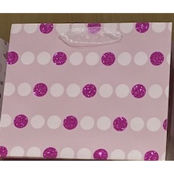 Пакет подарочный с глиттером, кружки, размер M Чудо праздник PGM-04-C