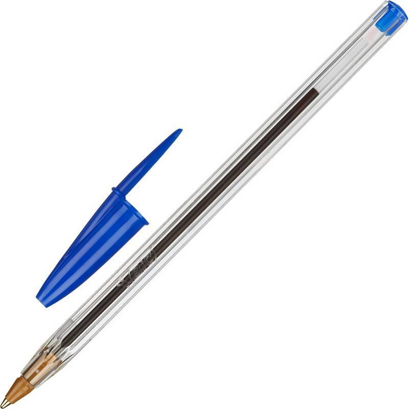 Ручка шариковая одноразовая BIC Cristal синяя (толщина линии 0.32 мм) 847898 135546