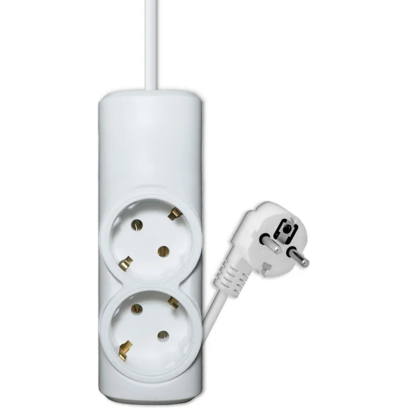 Удлинитель PROGIX PG222 2р/5м/3,5кВт/16А заземление, белый, ПВС 3х1.5 2203895