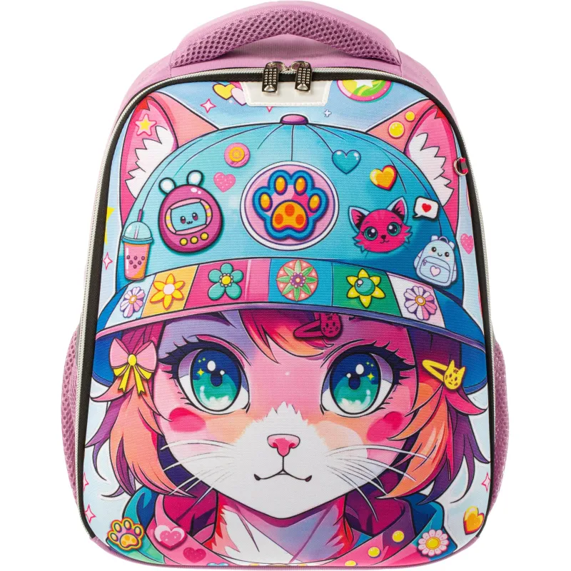 Ранец Комус Класс Light1 Девочка кошка, 1 отд, эргоном 2146496