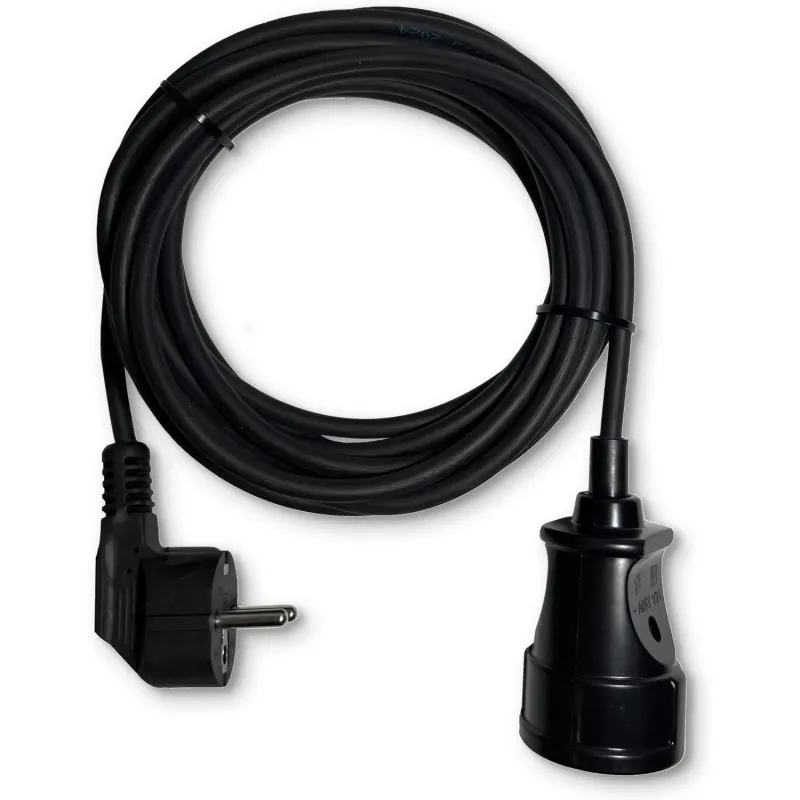 Удлинитель PROGIX PG115 1р/2м/1,5кВт/6А заземление, черный, ПВС 3х0.75 2203975