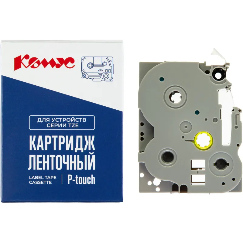 Картридж Комус TZE-441(Brother TZE-441 черный на красном,18мм/8м) 1944177 RL-B-T441P-BK/RE-18MM*8M