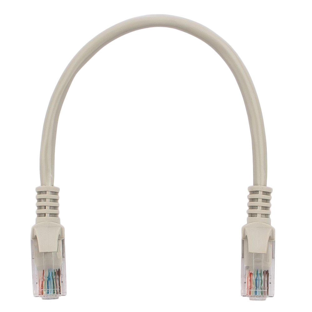 Патч-корд UTP Cablexpert PP12-0.25M кат.5e, 0.25м, литой, сер 1124615