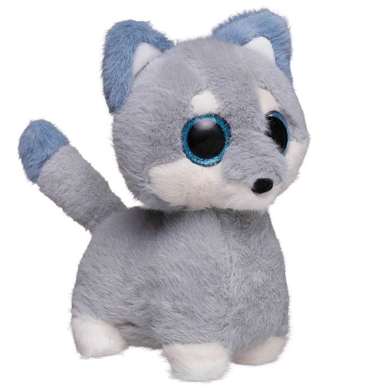 Мягкая игрушка Abtoys Глазастики. Волк серый, 19см M4920