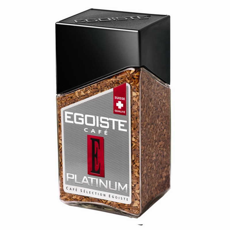 Кофе EGOISTE Platinum растворимый,100г стекло 365736