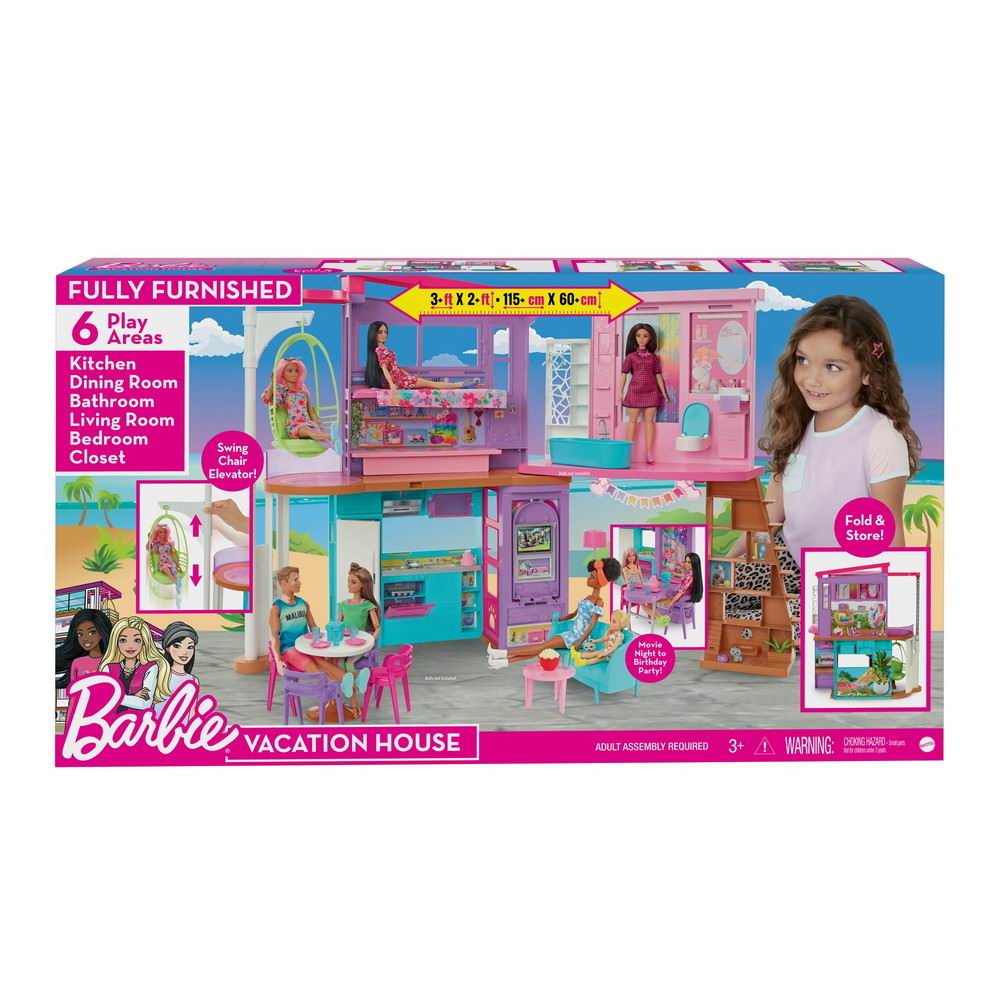 Дом для кукол Mattel Barbie Малибу HCD50